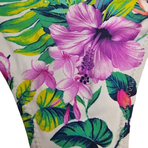 Tommy Bahama Womens XL Fleur De Flora Reversible Looped String Bikini Bottom NWT - Picture 3 of 11
